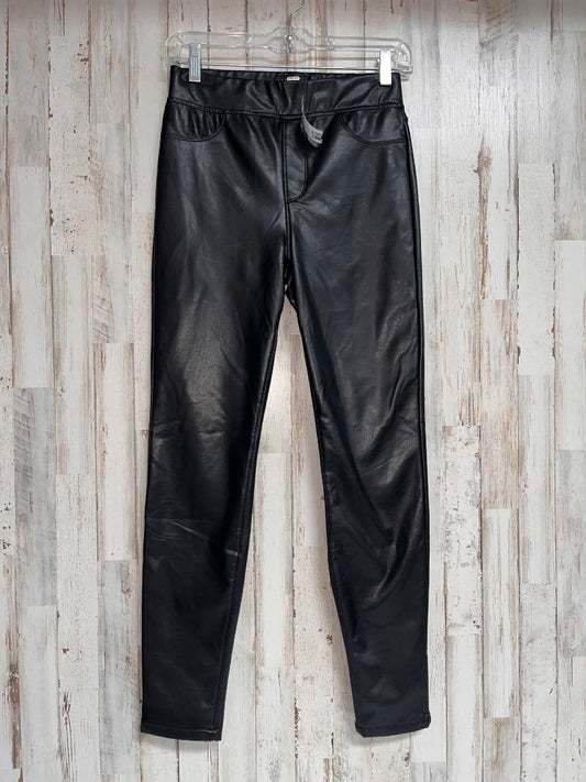 BLACK SANCTUARY FAUX LEATHER PANTS, LADIES XS