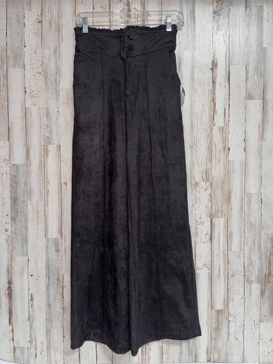 DARK GREY &MERCI SUEDE HIGH WAIST PANTS, LADIES S