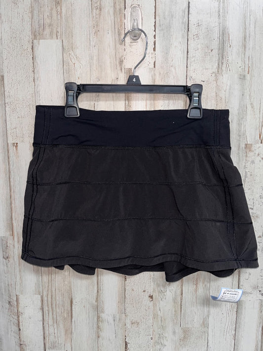BLACK LULULEMON SZ 4 SKORT, LADIES S
