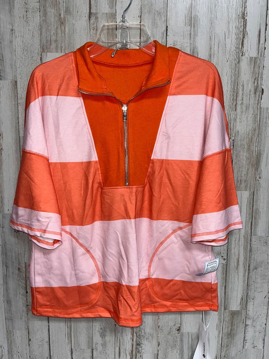 ORANGE/PINK FISOEW NEW 2PC STRIPE SET, LADIES S