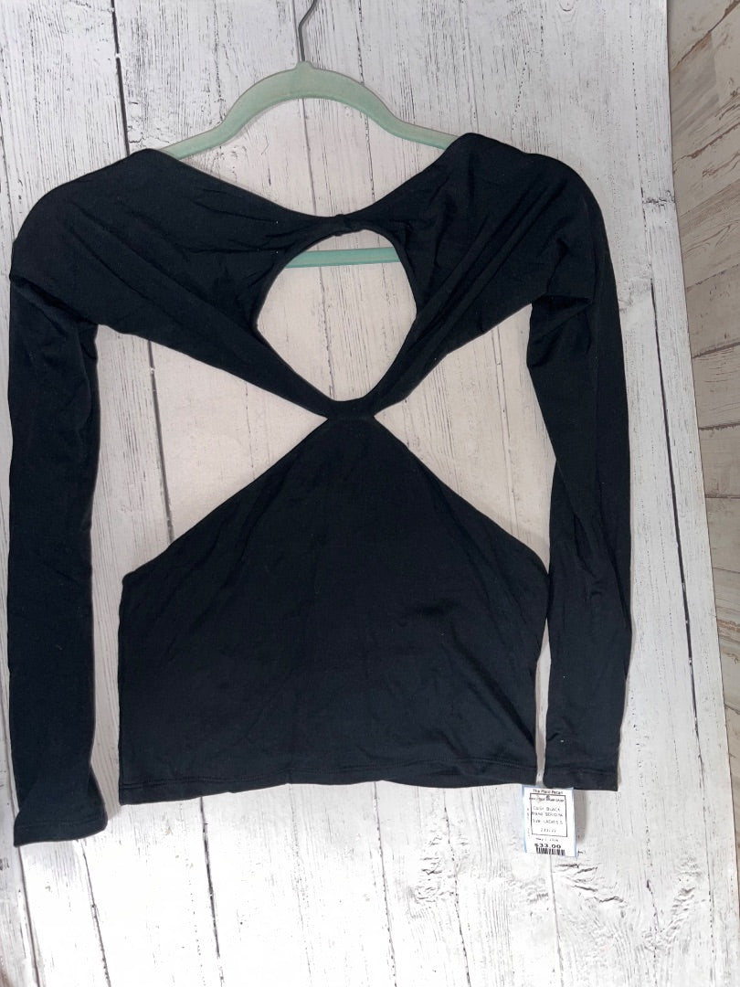 BLACK SER.O.YA NEW YOGA WRAP CROP, LADIES S
