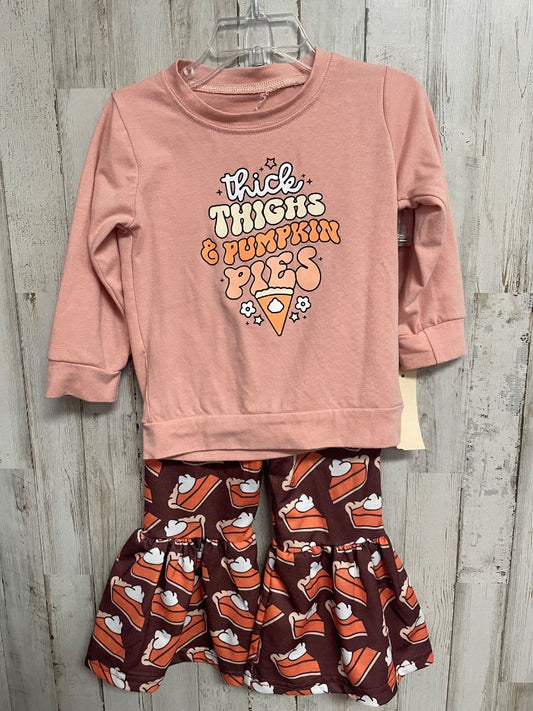 Brown Boutique 3t Pumpkin Pie Set, Girl 3T