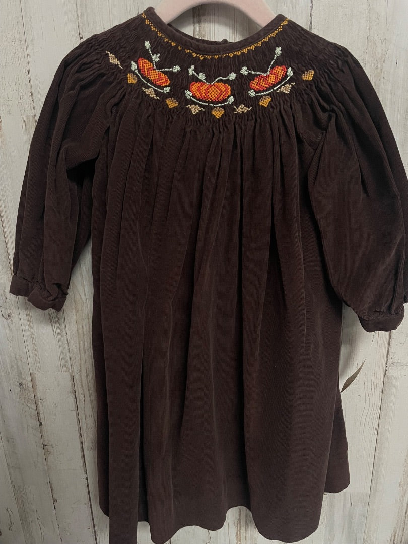 Brown Royal Child 24m Brown Pumpkin Smock, Girl 18-24