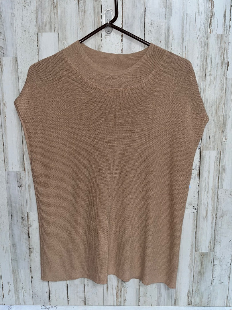 TAN EESOME KNIT SLEEVELESS TOP, LADIES S/M