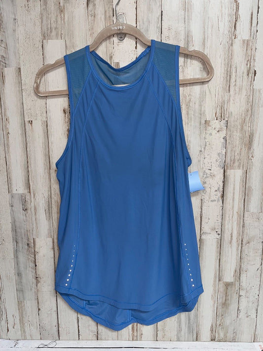 BLUE LULULEMON DRY FIT TANK, LADIES M