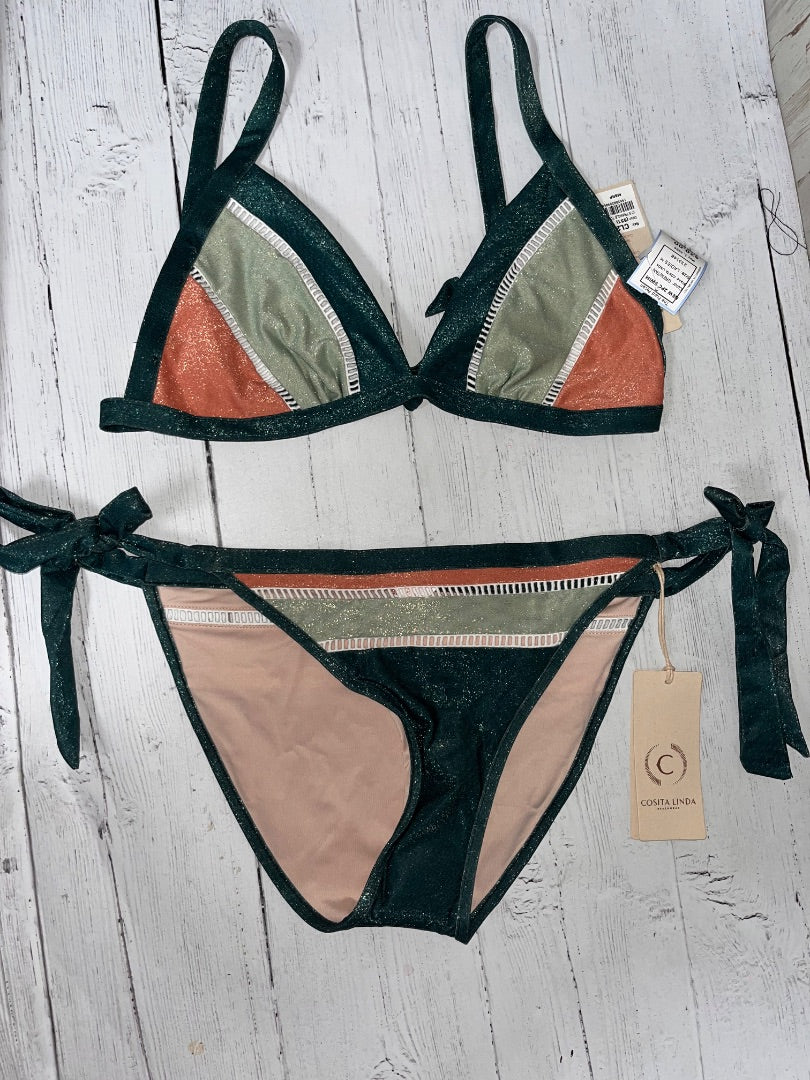 GREN/TAN COSTA LINDA NEW 2PC SWIM, LADIES M