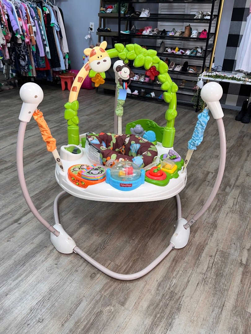 GREEN FISHER PRICE JUNGLE BOUNCER