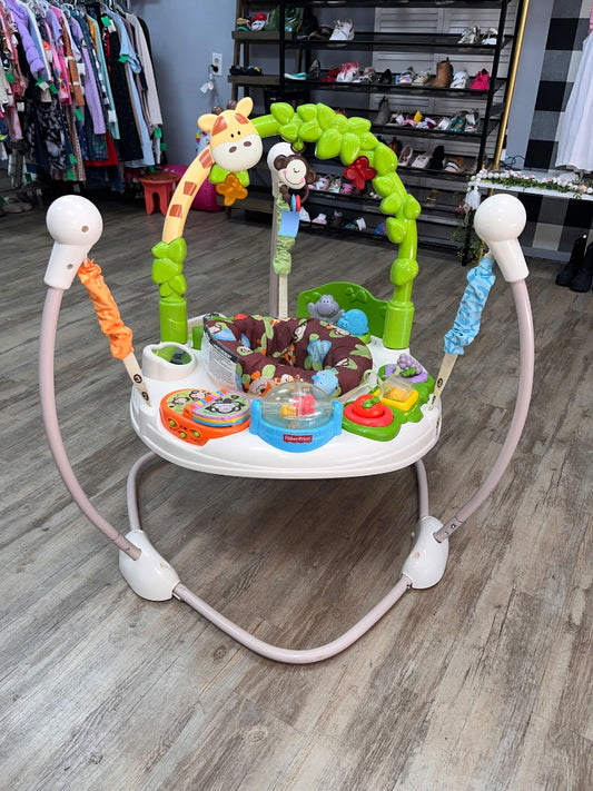 GREEN FISHER PRICE JUNGLE BOUNCER