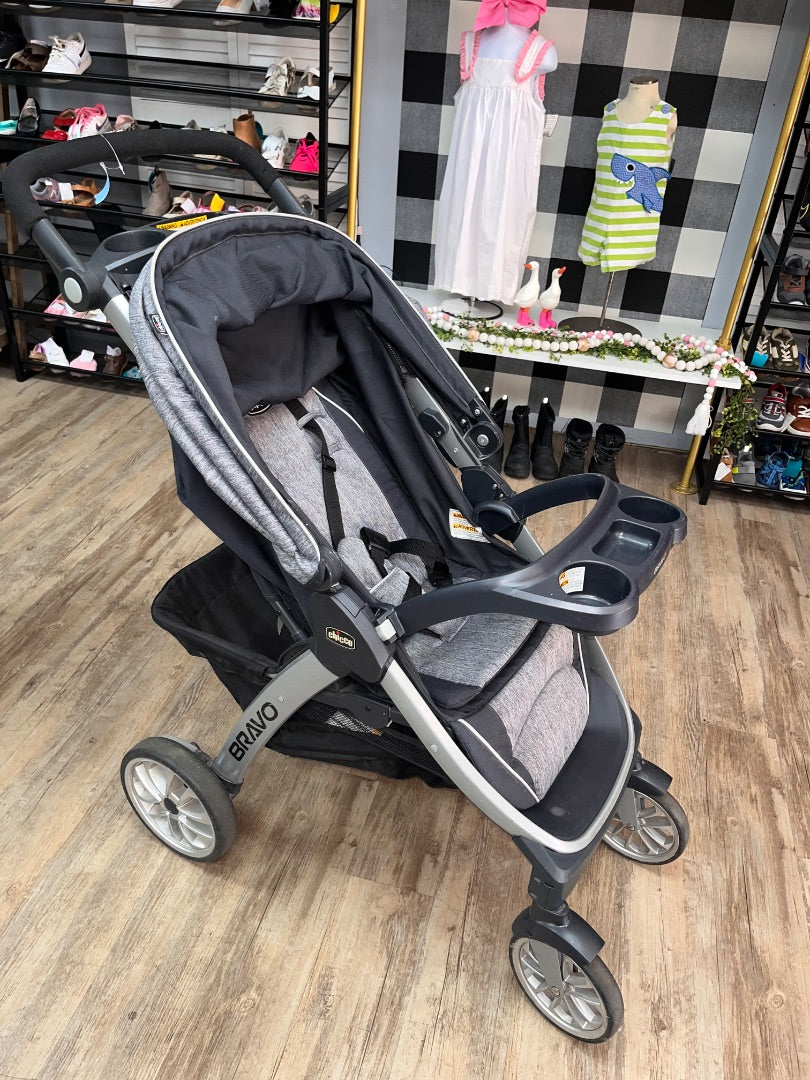 GREY CHICCO BRAVO STROLLER