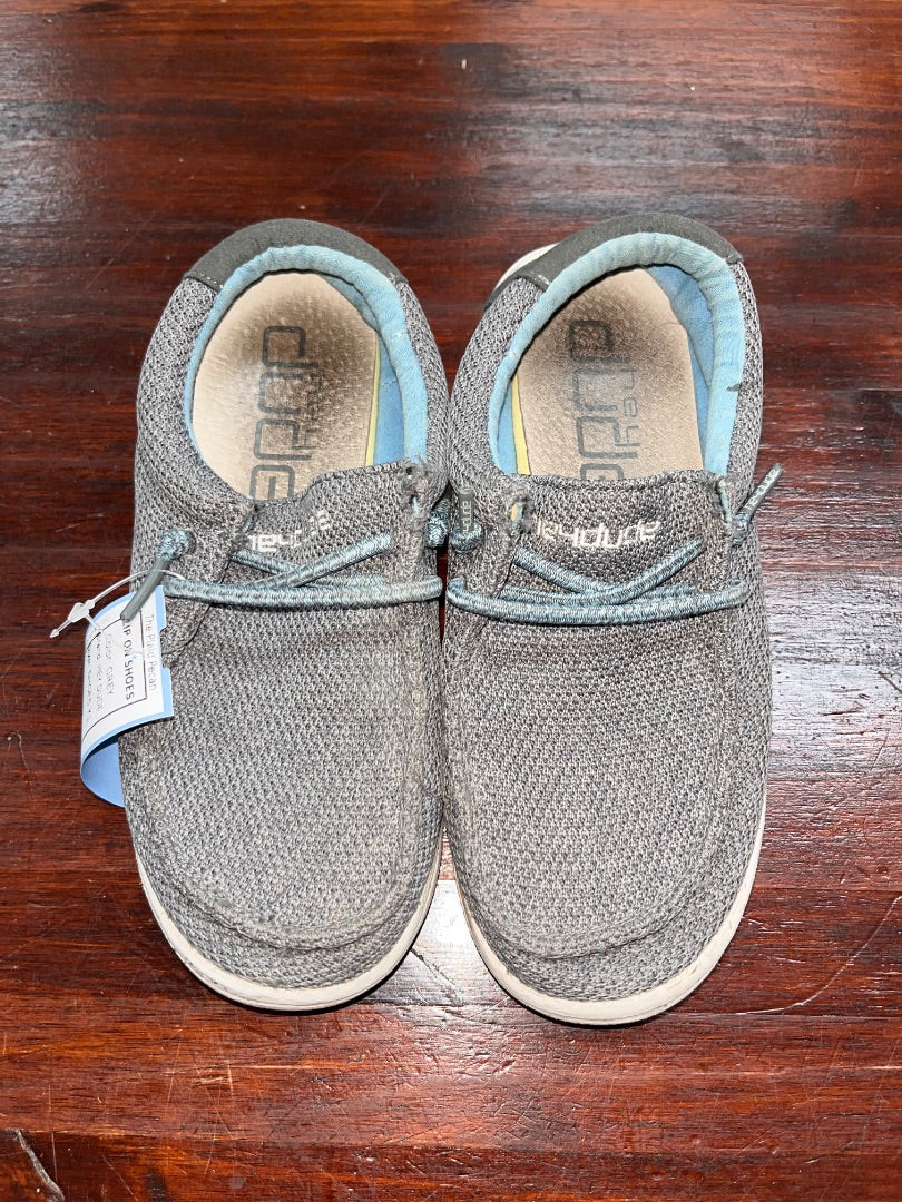 GREY HEY DUDE SLIP ON SHOES, SHOES Y1