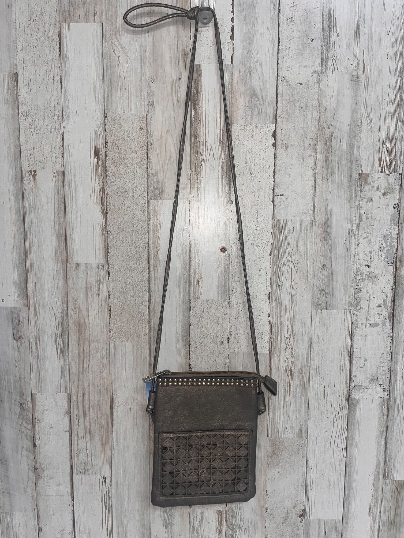 BRONZE  SMALL METALLIC CROSSBODY
