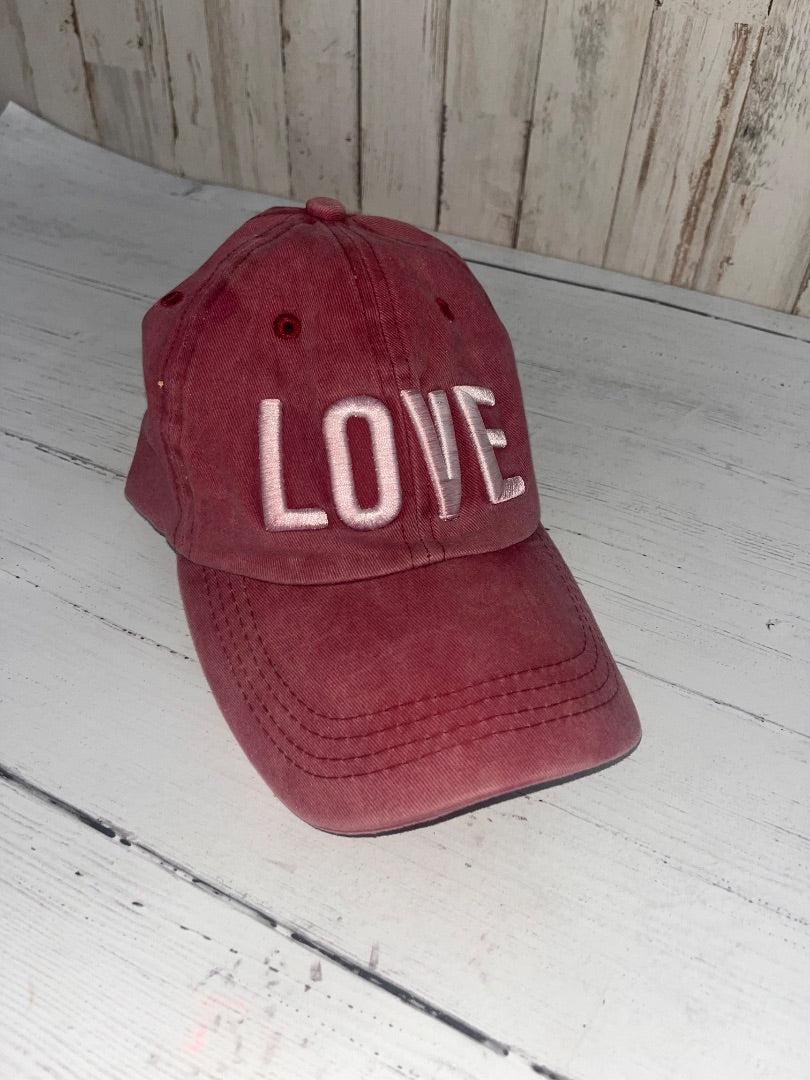 MUTED RED  LOVE CAP, LADIES