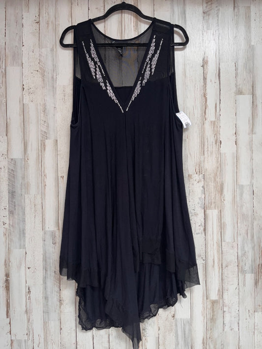 BLACK LANE BRYANT EMBELLISHED V NECK LAYERED TUNIC SZ 22/24, LADIES 2X
