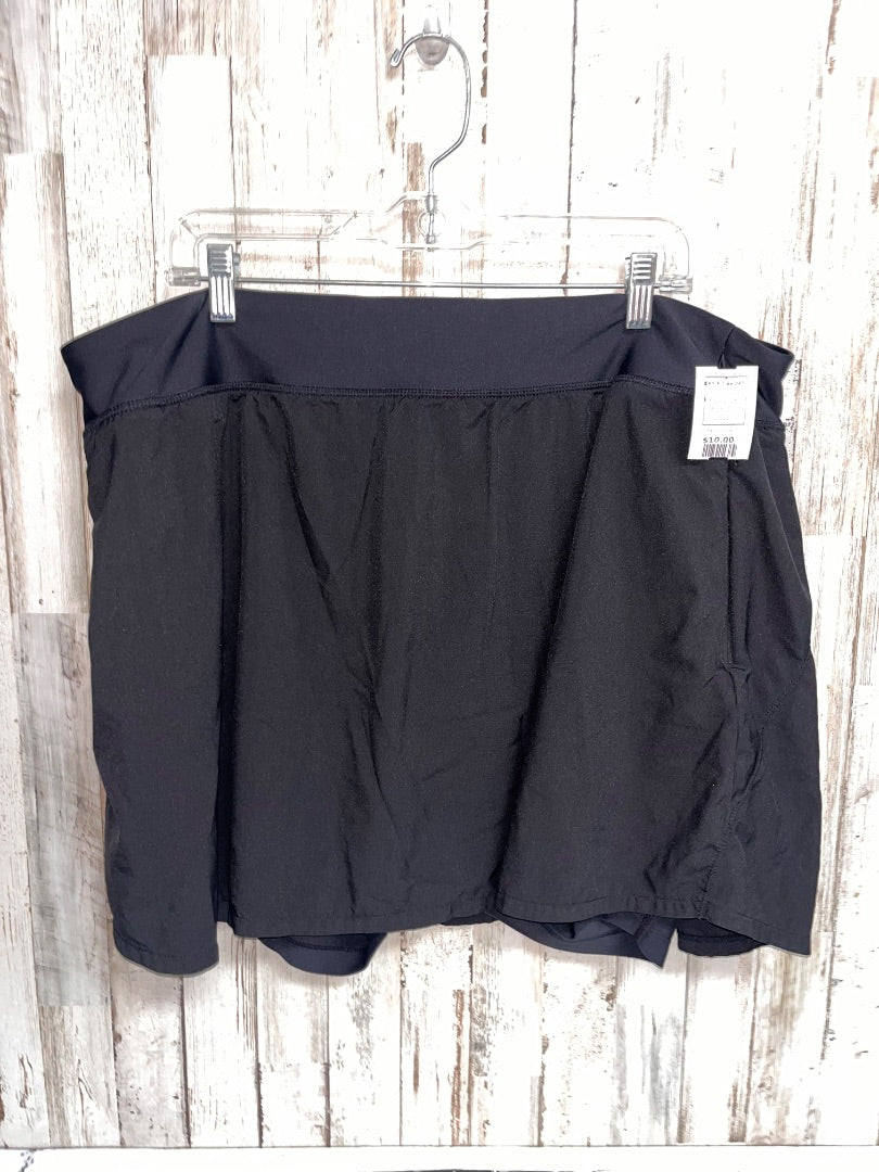 BLACK OLD NAVY DRY FIT SKORT, LADIES 3X