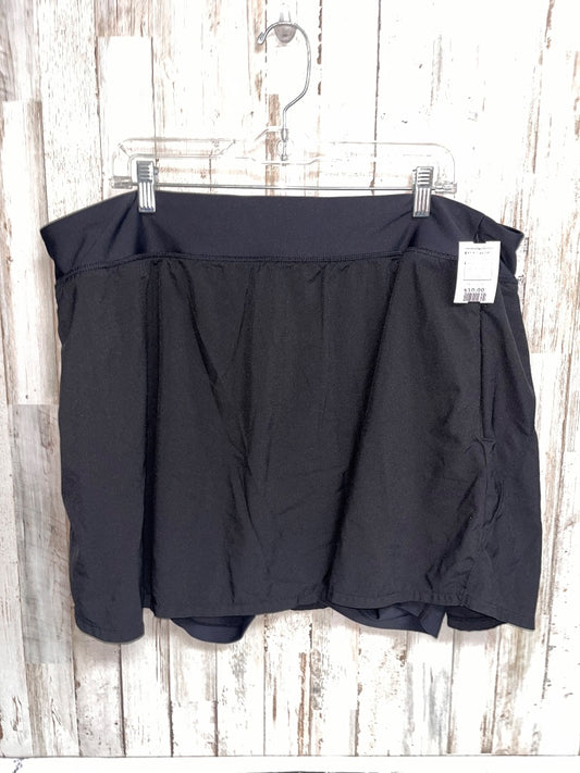 BLACK OLD NAVY DRY FIT SKORT, LADIES 3X