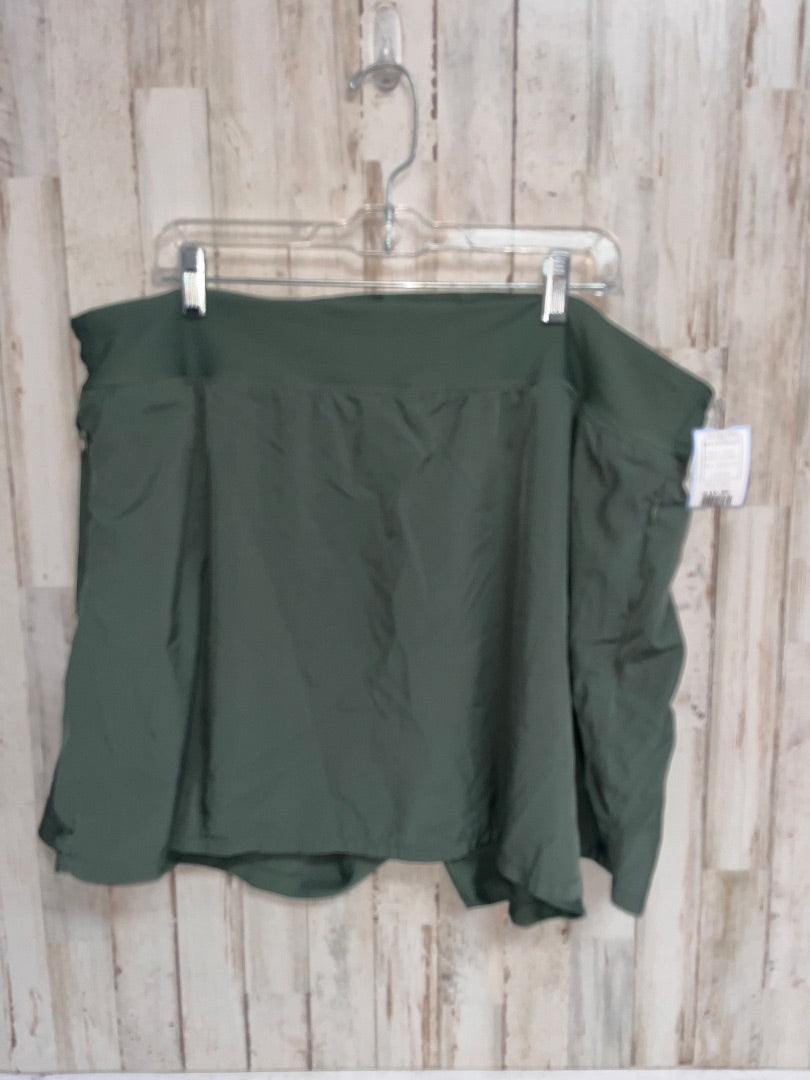 OLIVE OLD NAVY DRY FIT SKORT, LADIES 3X