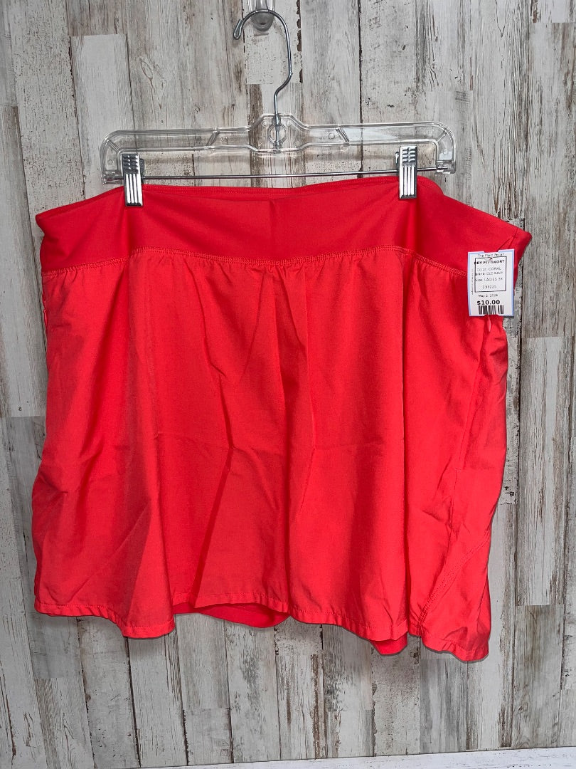 CORAL OLD NAVY DRY FIT SKORT, LADIES 3X