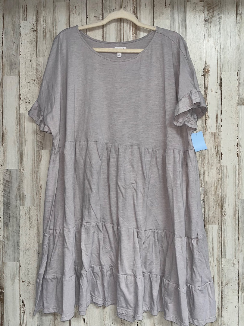 LILAC TRUE CRAFT FLUTTER SLEEVE TIER DRESS, LADIES 4X