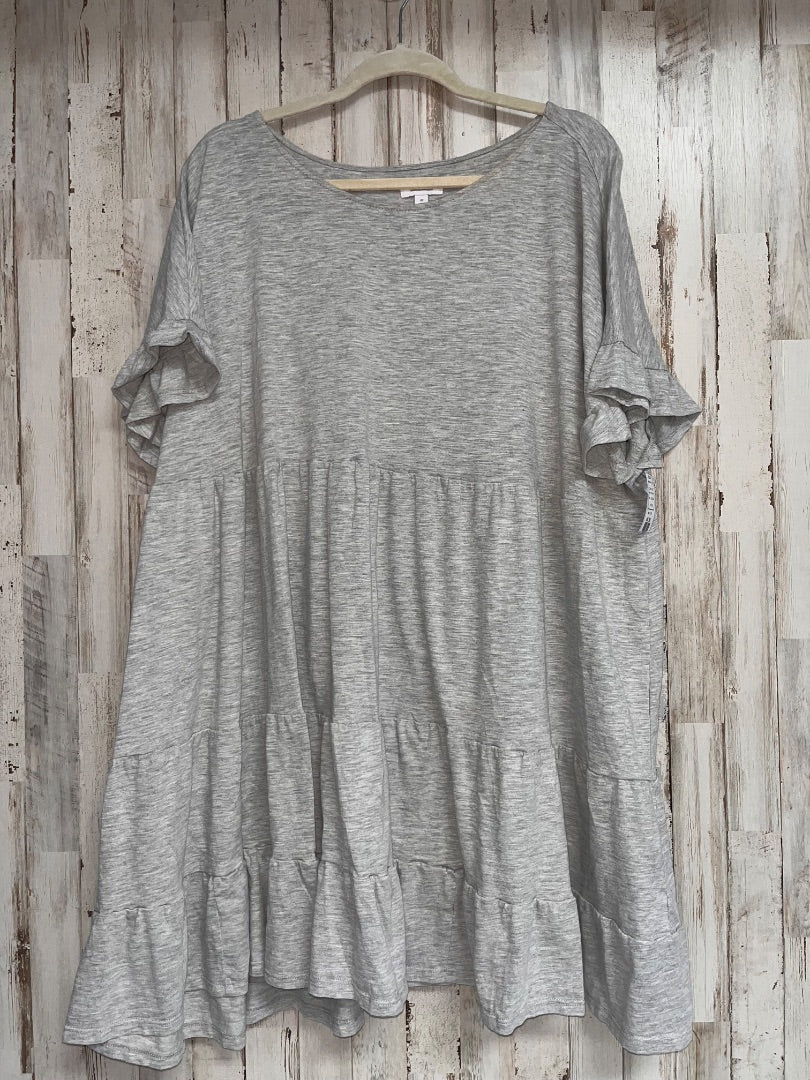 GREY TRUE CRAFT TIER HEATHER DRESS, LADIES 4X