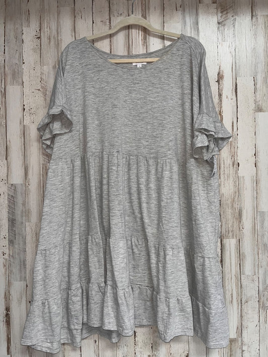 GREY TRUE CRAFT TIER HEATHER DRESS, LADIES 4X