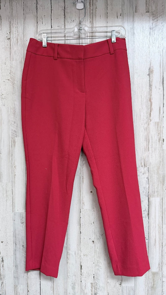 RED ANN TAYLOR SZ 8 SLACKS, LADIES M