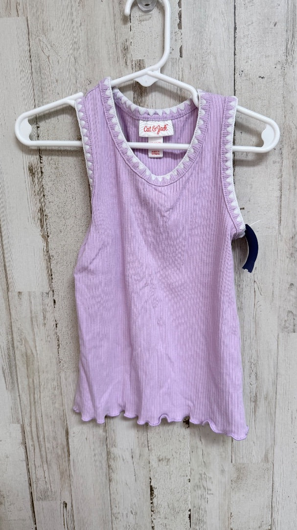 LILAC CAT & JACK RIBBED TANK, GIRL 4T