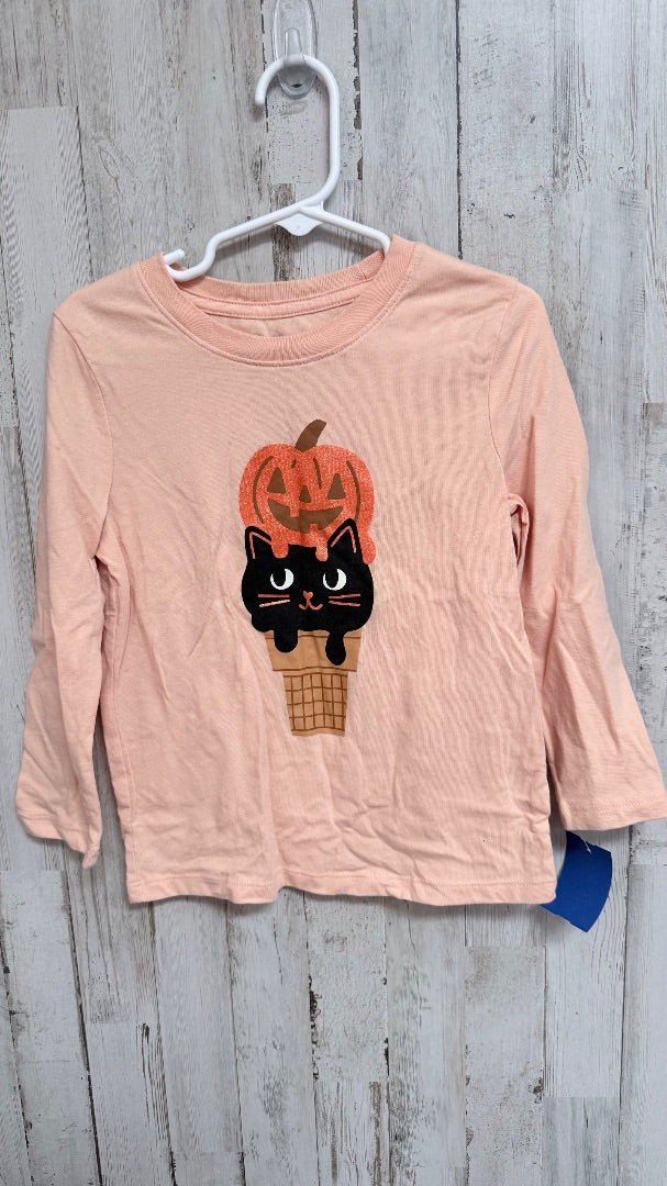 ORANGE CAT & JACK PUMPKIN CAT TEE, GIRL 4T
