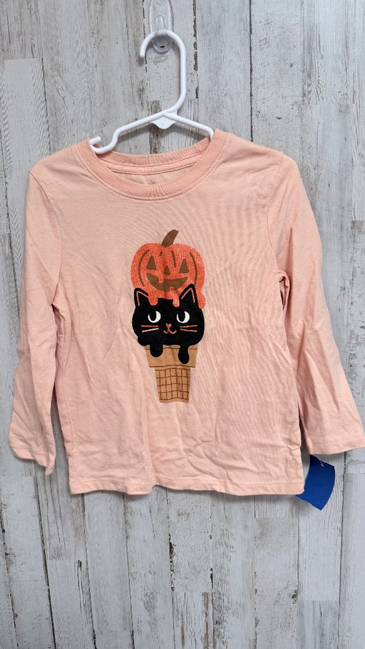 ORANGE CAT & JACK PUMPKIN CAT TEE, GIRL 4T