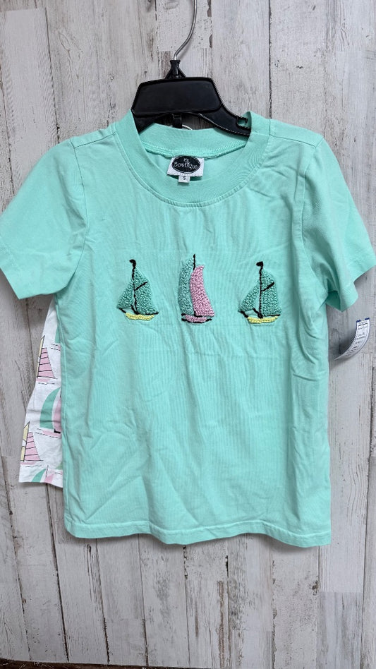 TEAL MR BOUTIQUE FRENCH KNOT SAILBOAT 2PC, BOY 5T
