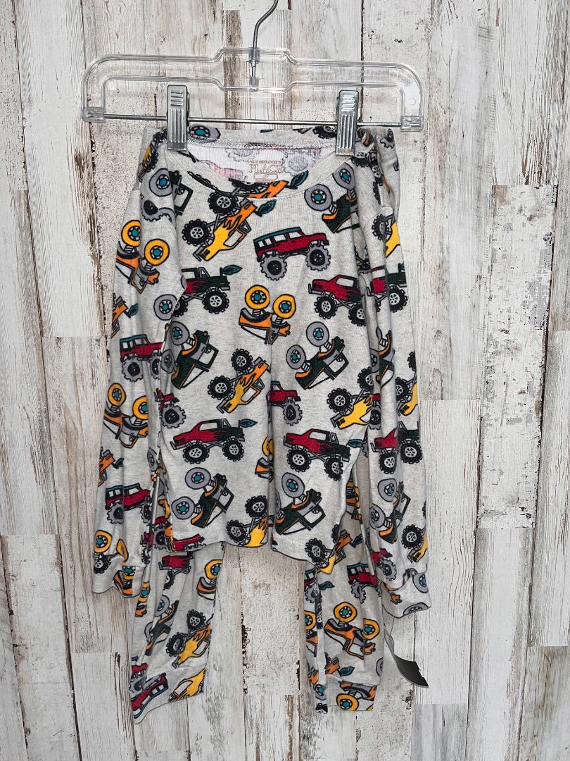 GREY CHILDRENS PLACE MONSTER TRUCK PJ SET, BOY 4T