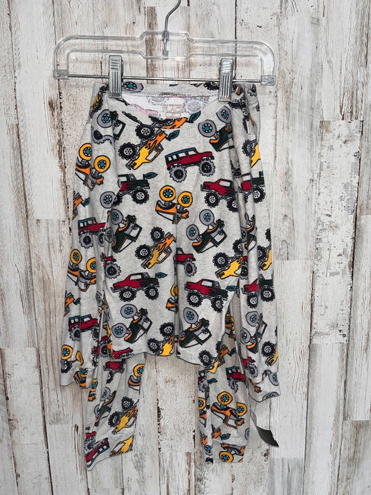GREY CHILDRENS PLACE MONSTER TRUCK PJ SET, BOY 4T