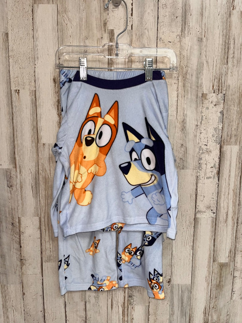 BLUE BLUEY FLEECE CHARACTER PJ SET, BOY 4T