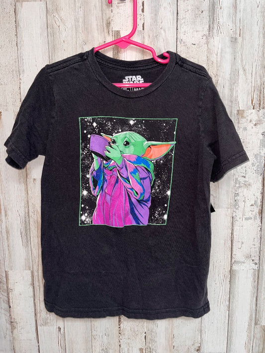 BLACK STAR WARS YODA TEE, BOY 6/7
