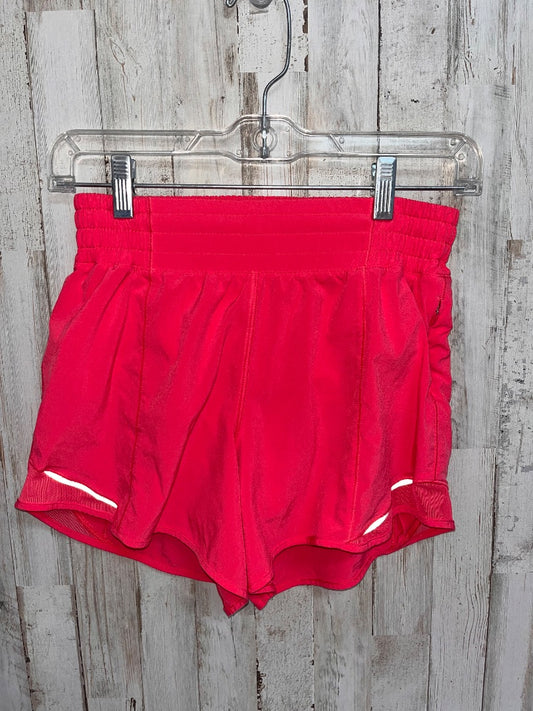 PINK LULULEMON SZ 4 DRY FIT SHORTS, LADIES S