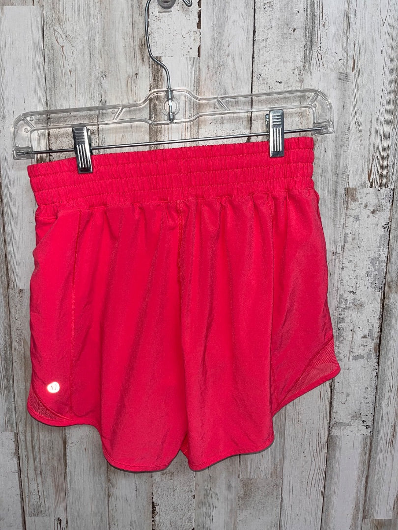 PINK LULULEMON SZ 4 DRY FIT SHORTS, LADIES S