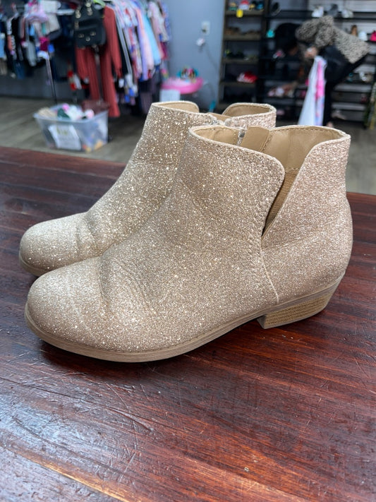 GOLD  GLITTER ANKLE BOOTS, SHOES Y3
