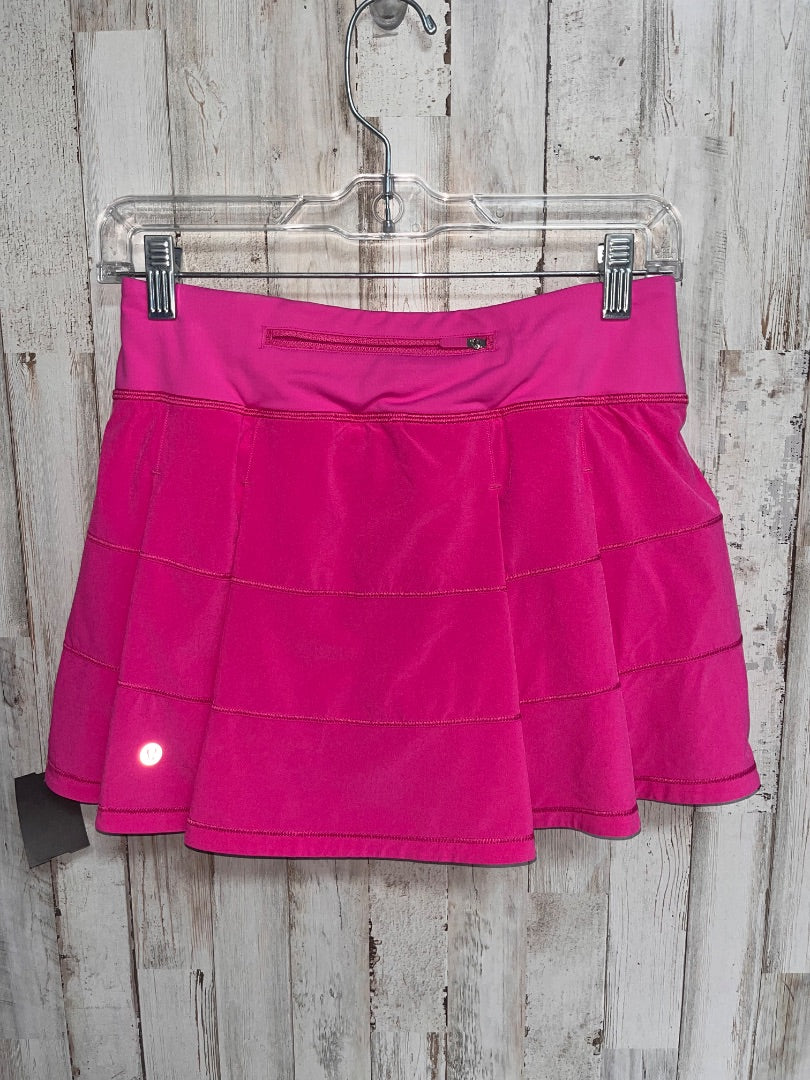 PINK LULULEMON SZ4 TIER SKIRT, LADIES S