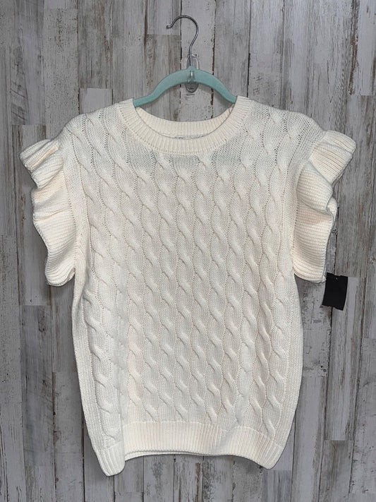 IVORY CATO CABLE KNIT SLEEVELESS SWEATER, LADIES S
