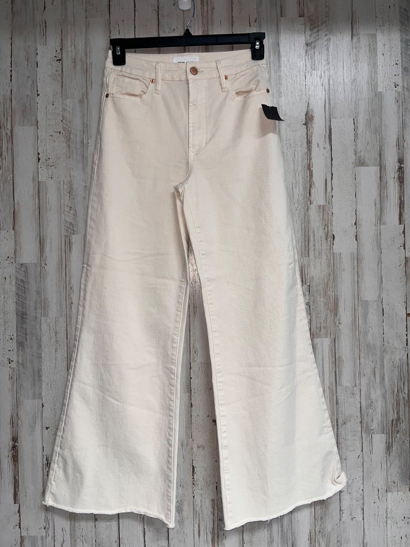 TAN DEAR JOHN SZ 27 WIDE LEG JEANS, LADIES M