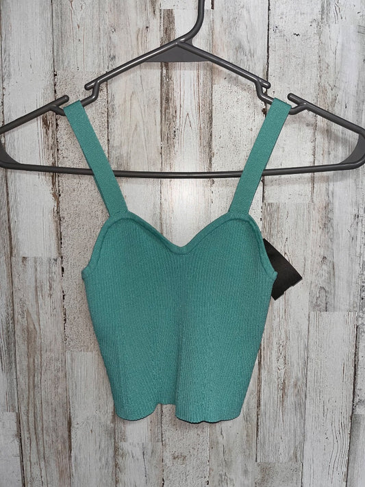 TEAL ALTARD STATE RIBBED KNIT CROP TANK, LADIES XS