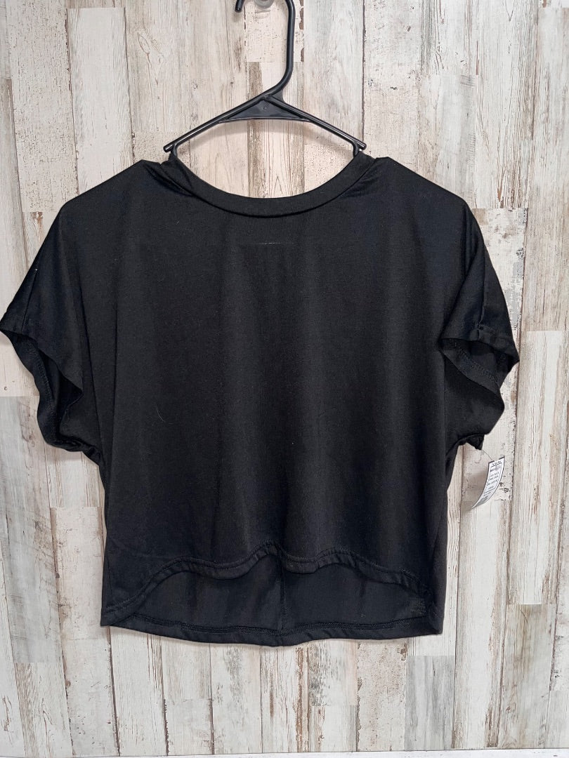 BLACK SHEIN BASIC CROP TEE, LADIES XS