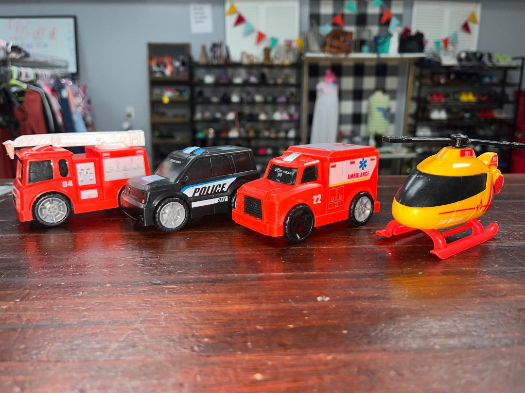 MULTI  4PC VEHICLE SET, TOYS