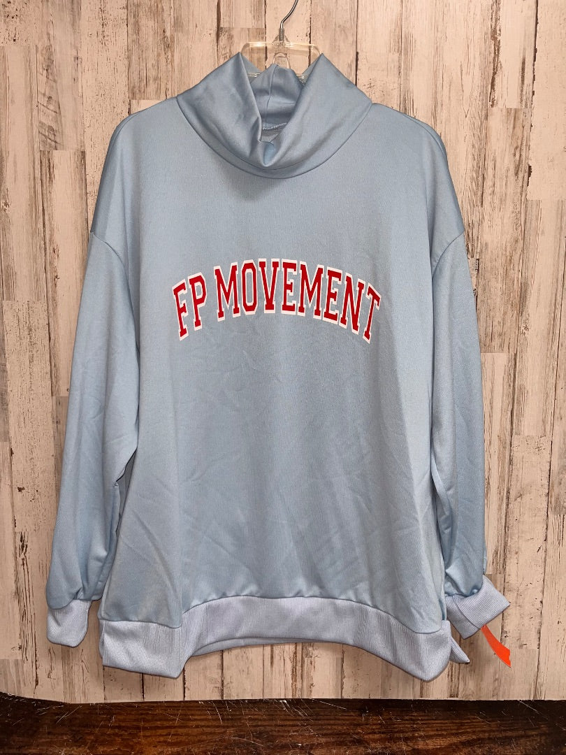 BLUE/RED INSPIRED 2PC LOGO SET- WITH BIKER SHORTS, LADIES L