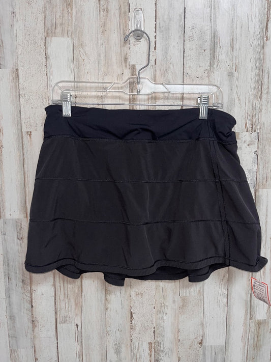 BLACK LULULEMON SZ 10 SKORT, LADIES L