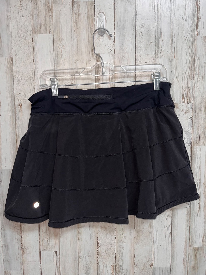 BLACK LULULEMON SZ 10 SKORT, LADIES L