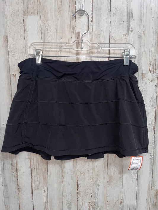 BLACK LULULEMON SZ 12 SKORT, LADIES L