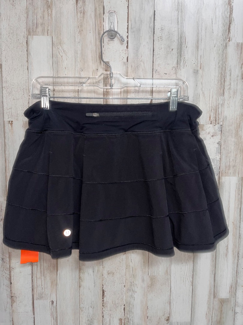 BLACK LULULEMON SZ 12 SKORT, LADIES L