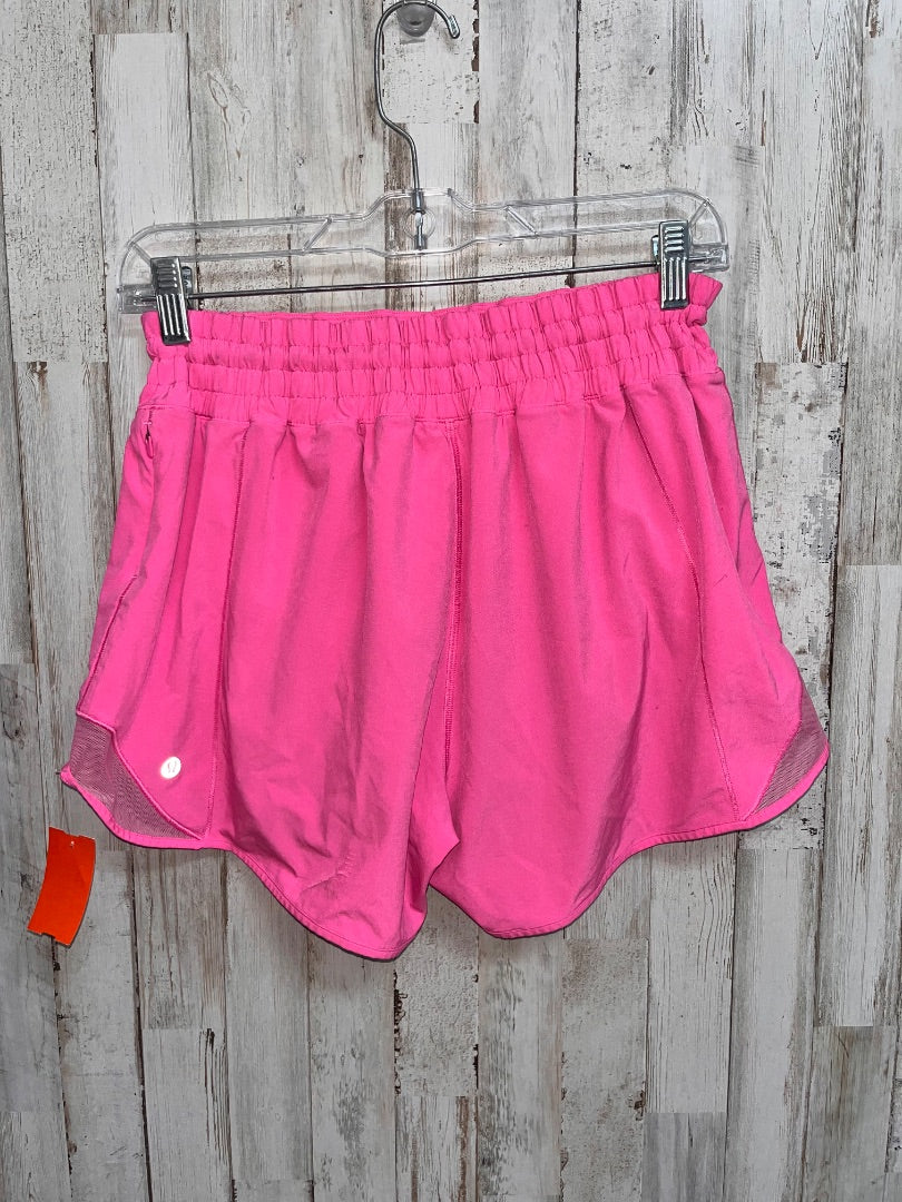 HOT PINK LULULEMON SZ 10 TALL DRY FIT SHORTS, LADIES L