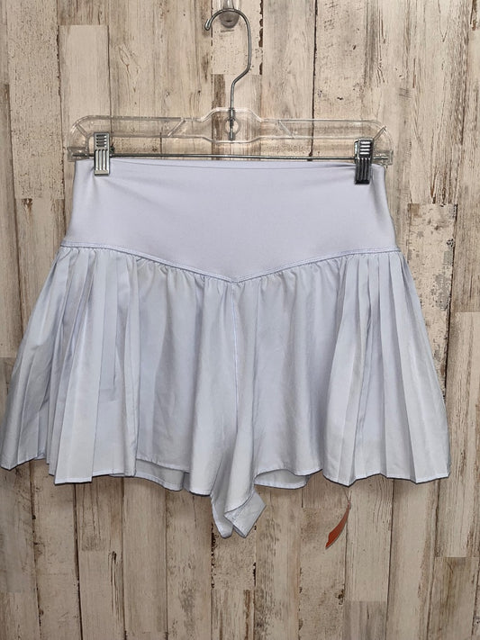 BABY BLUE OFFLINE BY AERIE PLEATED SIDE FLUTTER SHORTS, LADIES L