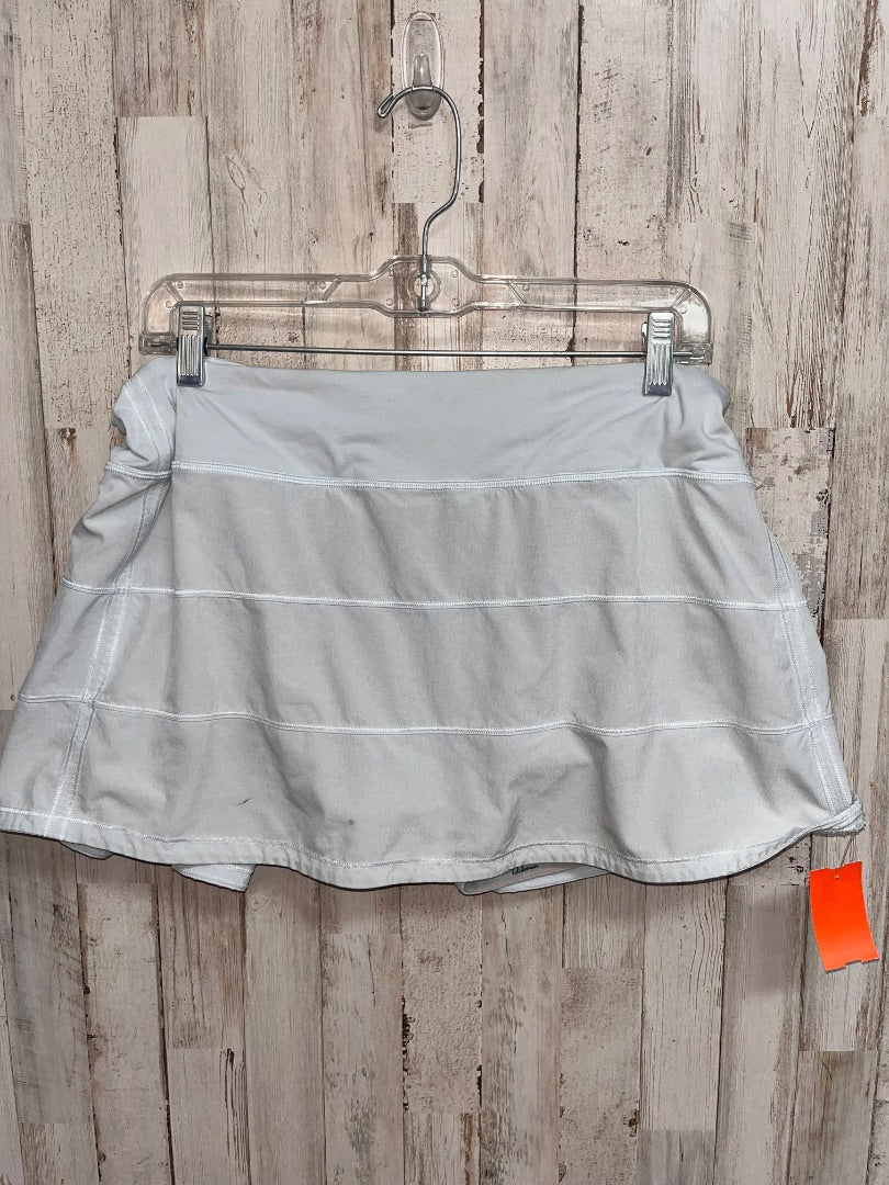 LIGHT BLUE/GREY LULULEMON SZ 12 SKORT **SLIGHT STAIN, SEE PIC**, LADIES L